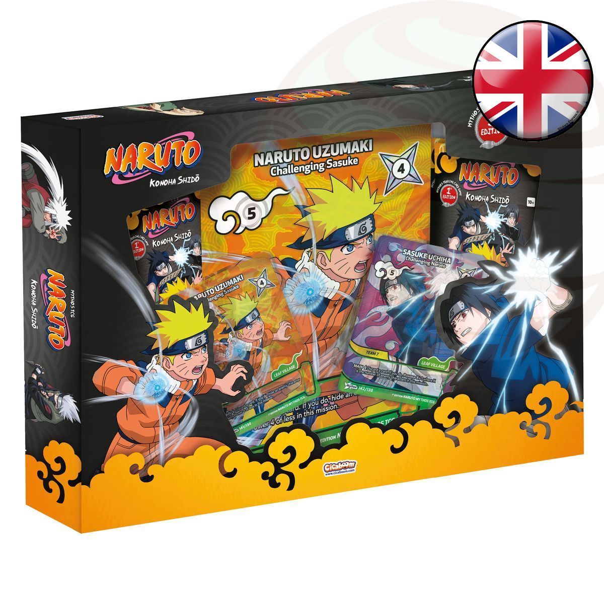Starter Pack Box Set - Konoha Shido: Sasuke & Naruto - Naruto Mythos TCG - 1. Auflage - EN