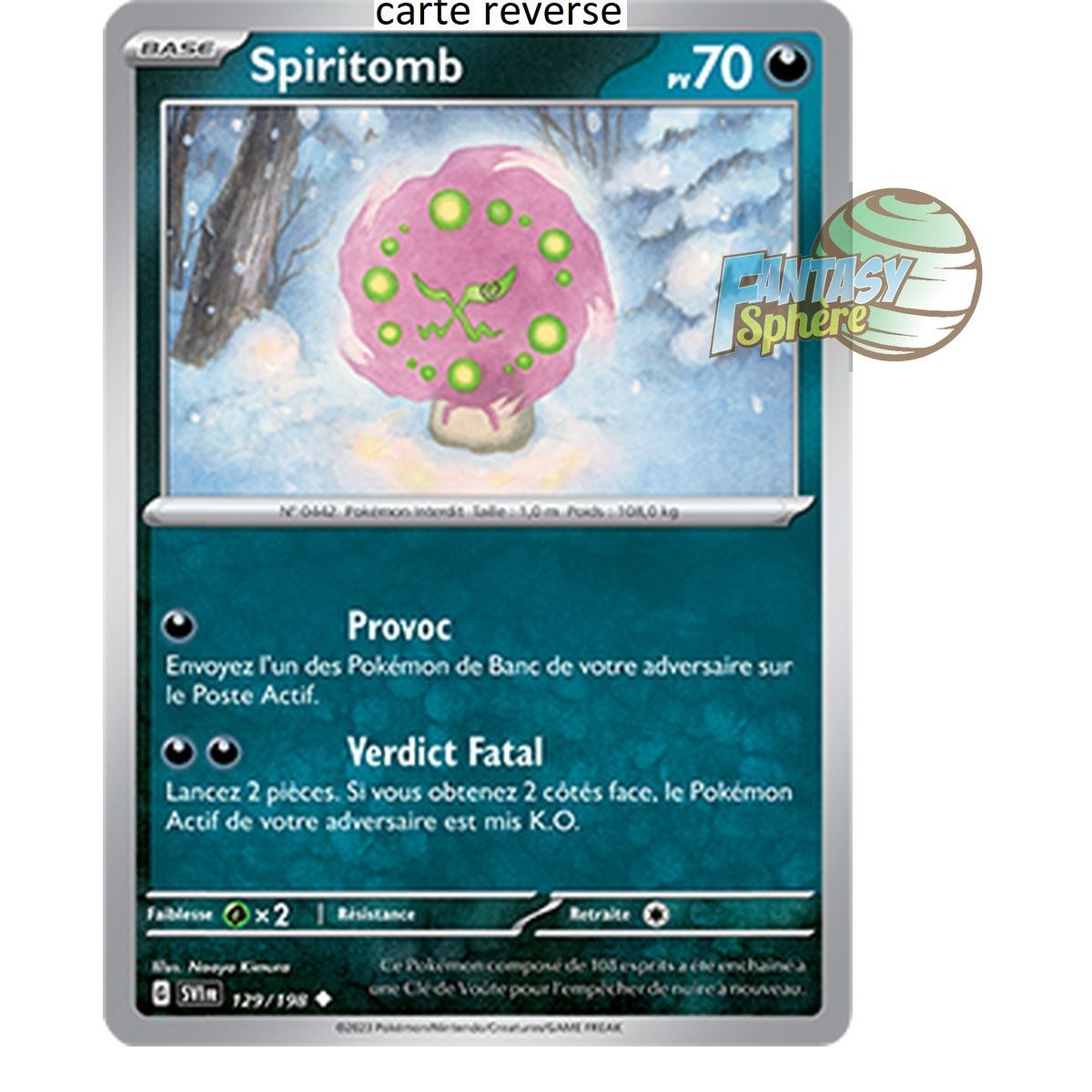 Spiritomb – Rückseite 129/198 – Scharlachrot und Violett