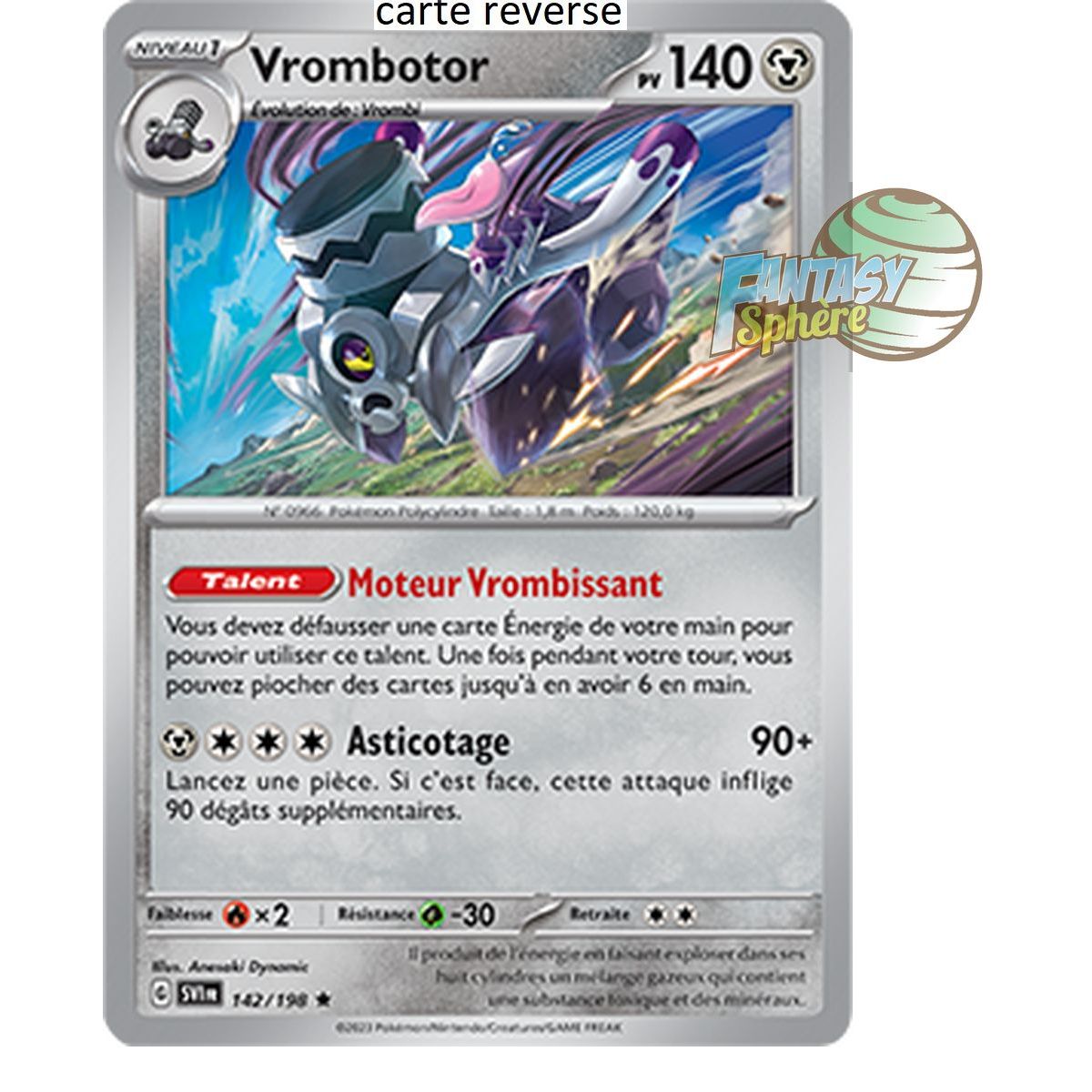 Vrombotor – Rückseite 142/198 – Scharlachrot und Violett