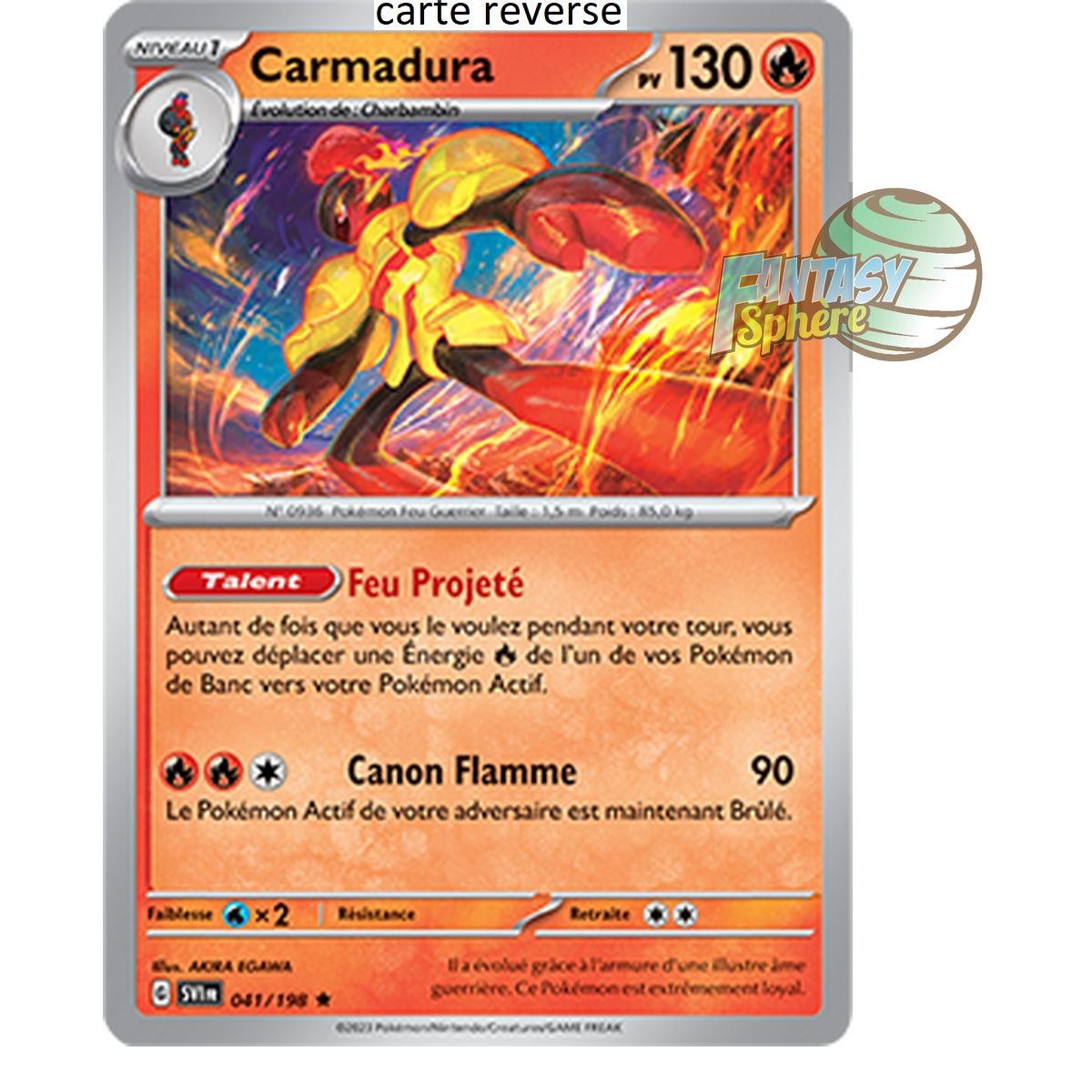 Carmadura – Rückseite 41/198 – Scharlachrot und Violett
