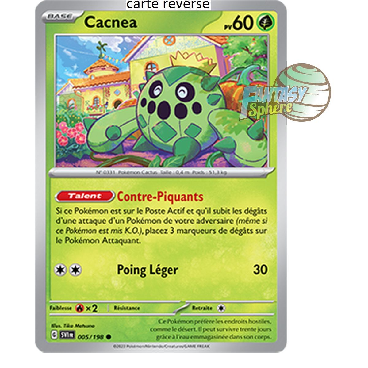 Cacnea – Rückseite 5/198 – Scharlachrot und Violett