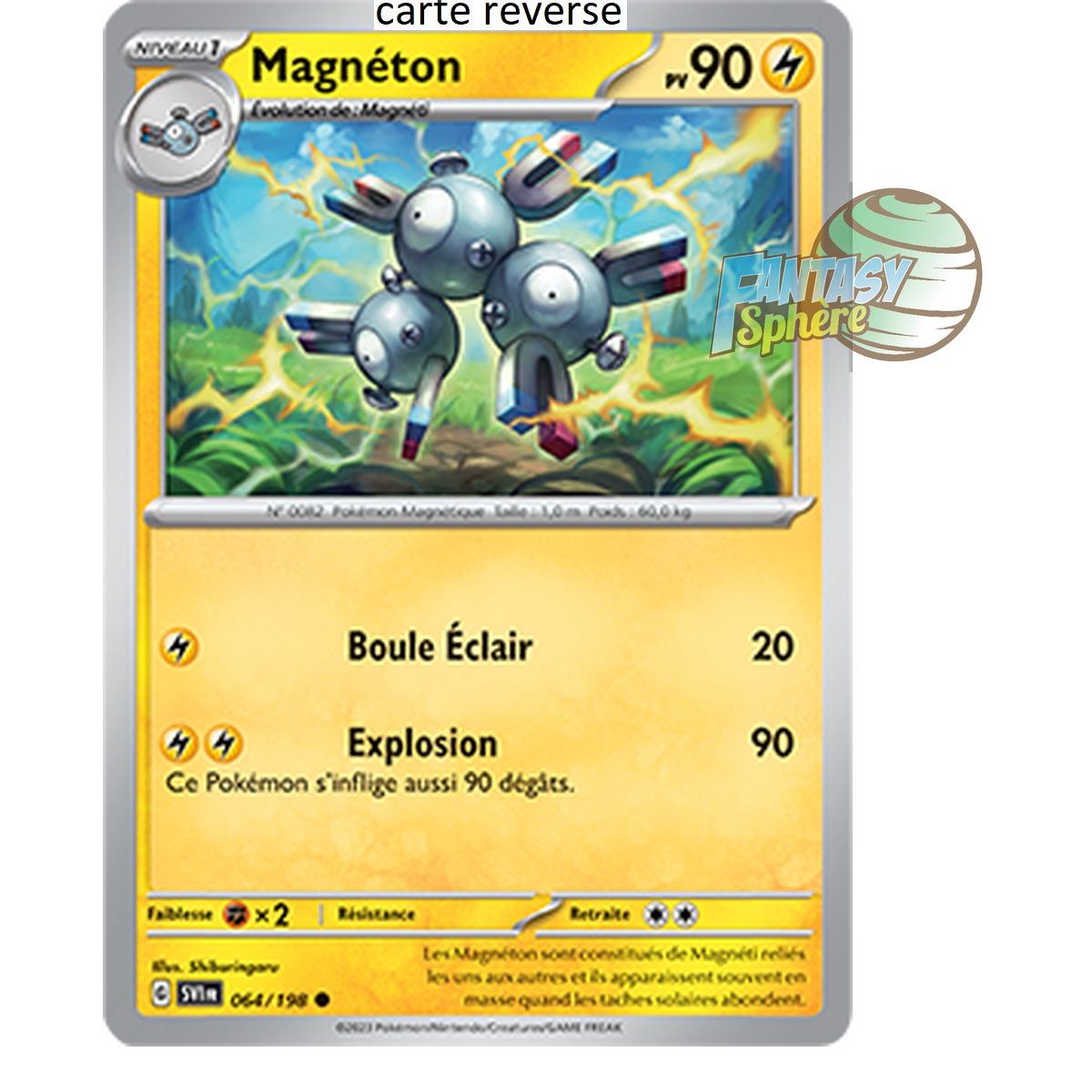 Magneton – Rückseite 64/198 – Scharlachrot und Violett