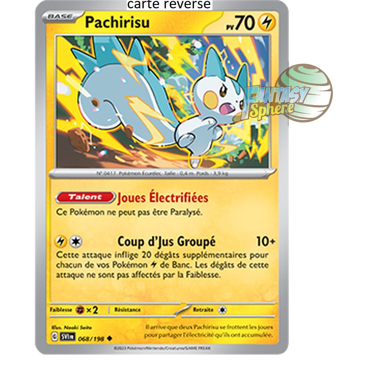 Pachirisu – Rückseite 68/198 – Scharlachrot und Violett