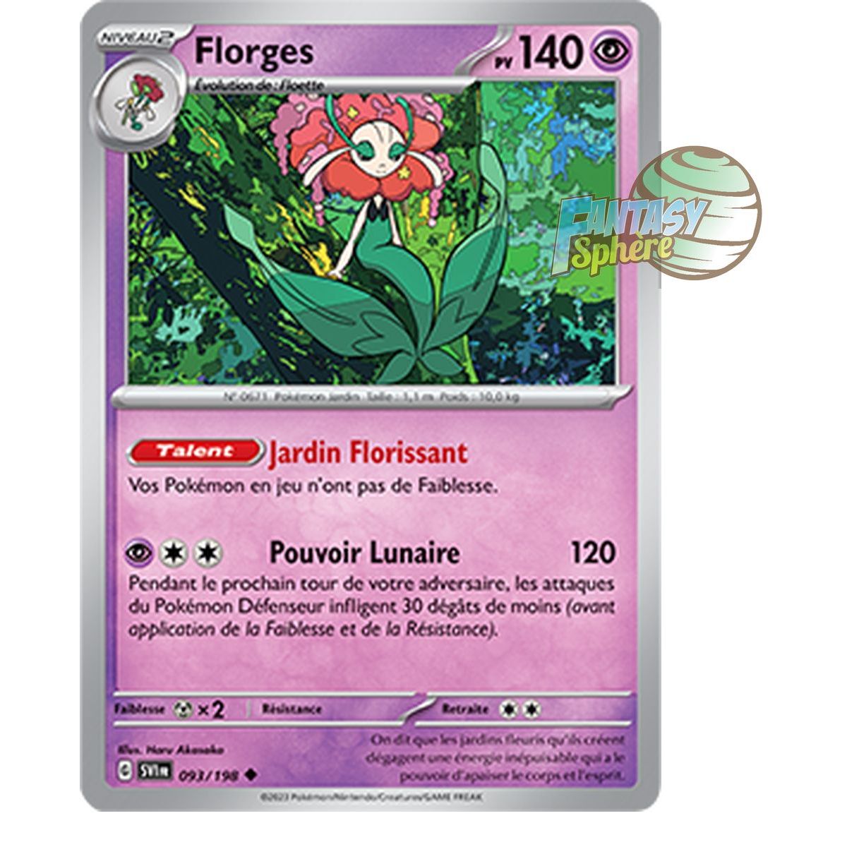 Florges – Ungewöhnlich 93/198 – Scharlachrot und Violett