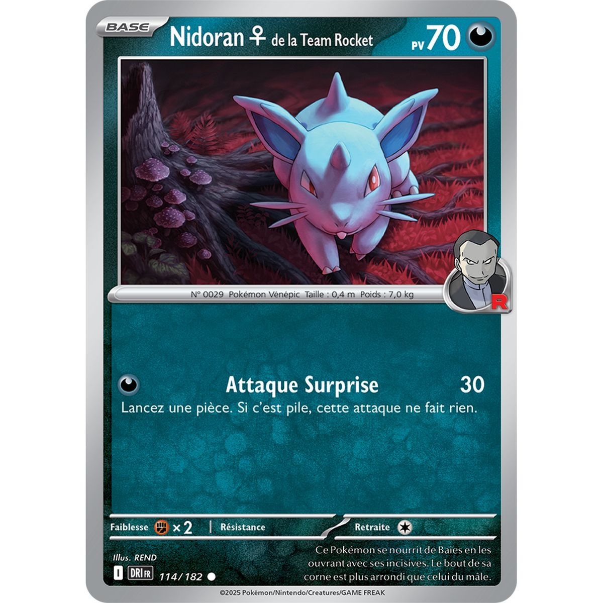 Team Rockets Nidoran♀ – Common 114/182 – Scharlachrot und Lila 10 Schicksalhafte Rivalitäten