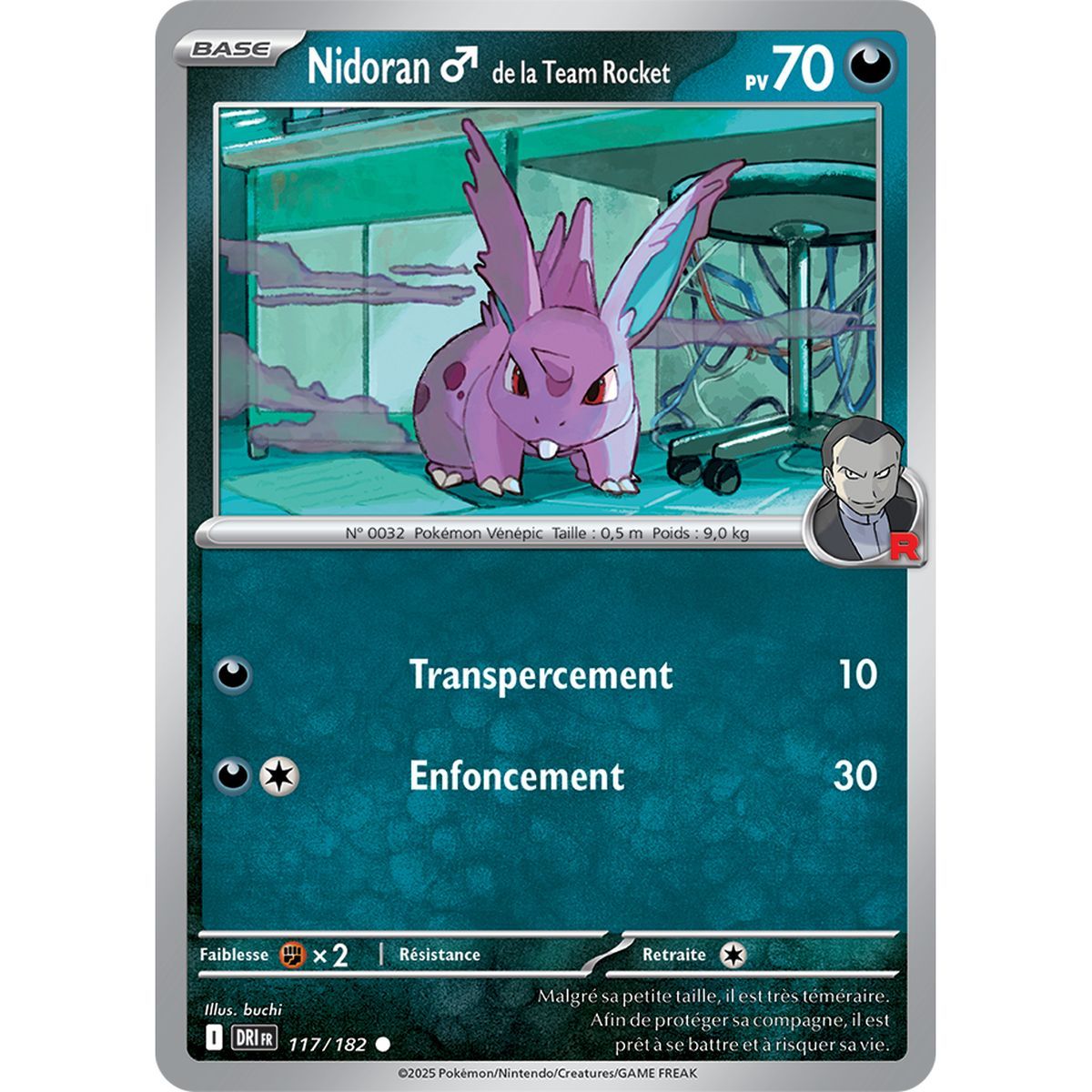 Team Rockets Nidoran♂ – Common 117/182 – Scharlachrot und Lila 10 Schicksalhafte Rivalitäten