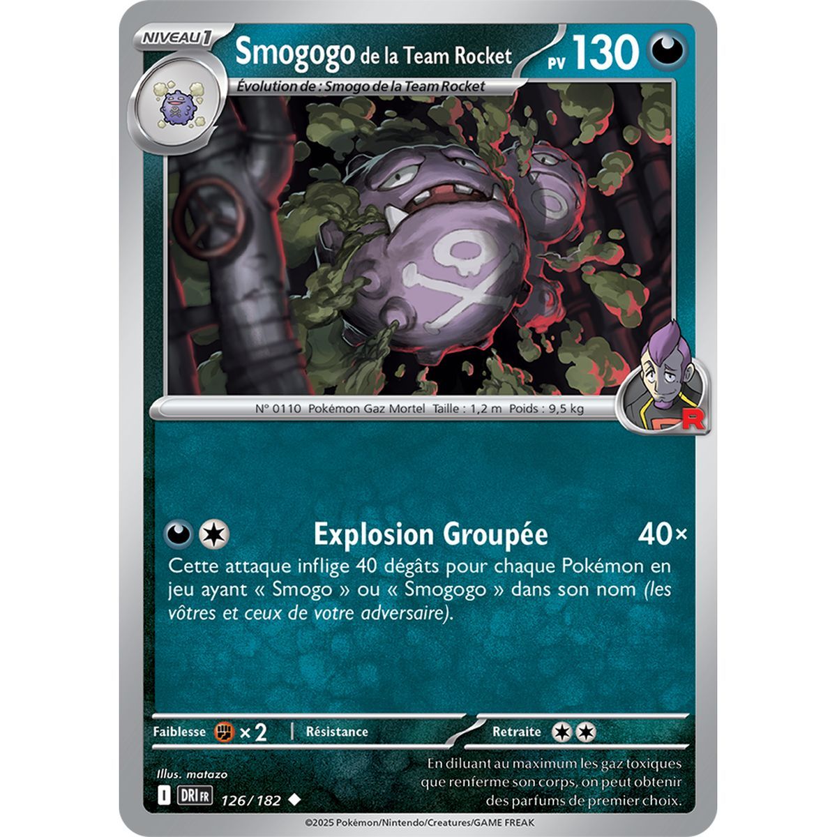 Item Team Rockets Weezing – Ungewöhnlich 126/182 – Scharlachrot und Lila 10 Schicksalhafte Rivalitäten