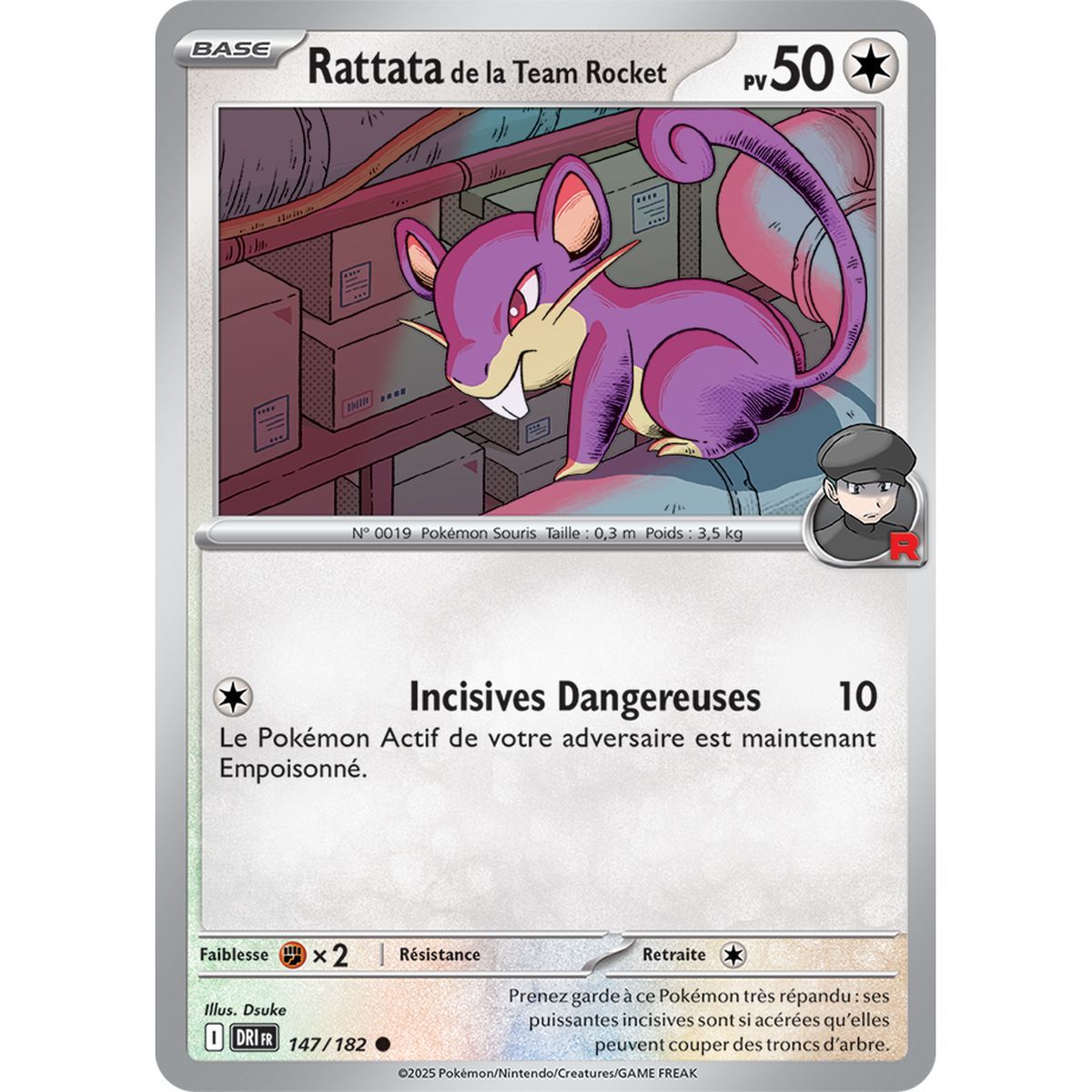 Item Team Rocket Rattata – Common 147/182 – Scarlet und Purple 10 Schicksalhafte Rivalitäten