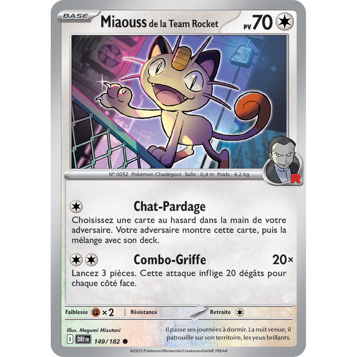 Item Team Rocket Meowth – Common 149/182 – Scarlet und Purple 10 Schicksalhafte Rivalitäten
