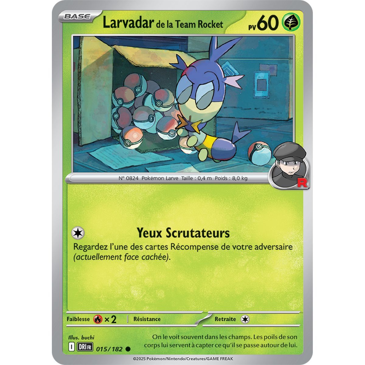 Team Rockets Larvadar – Common 15/182 – Scharlachrot und Lila 10 Schicksalhafte Rivalitäten
