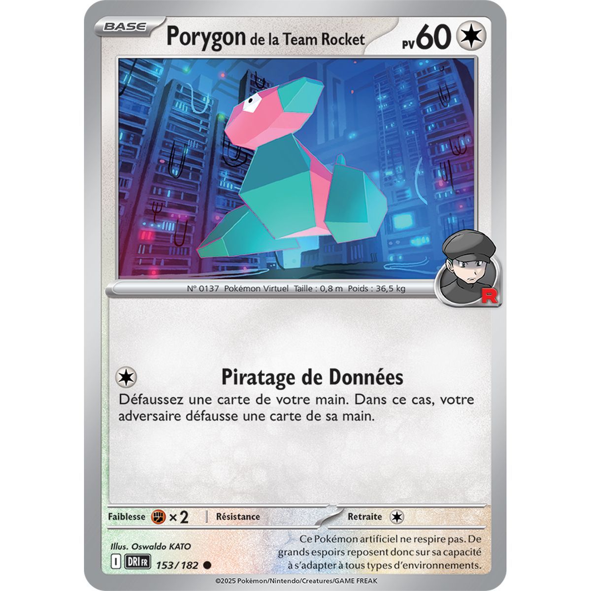 Item Team Rocket Porygon – Common 153/182 – Scharlachrot und Lila 10 Schicksalhafte Rivalitäten