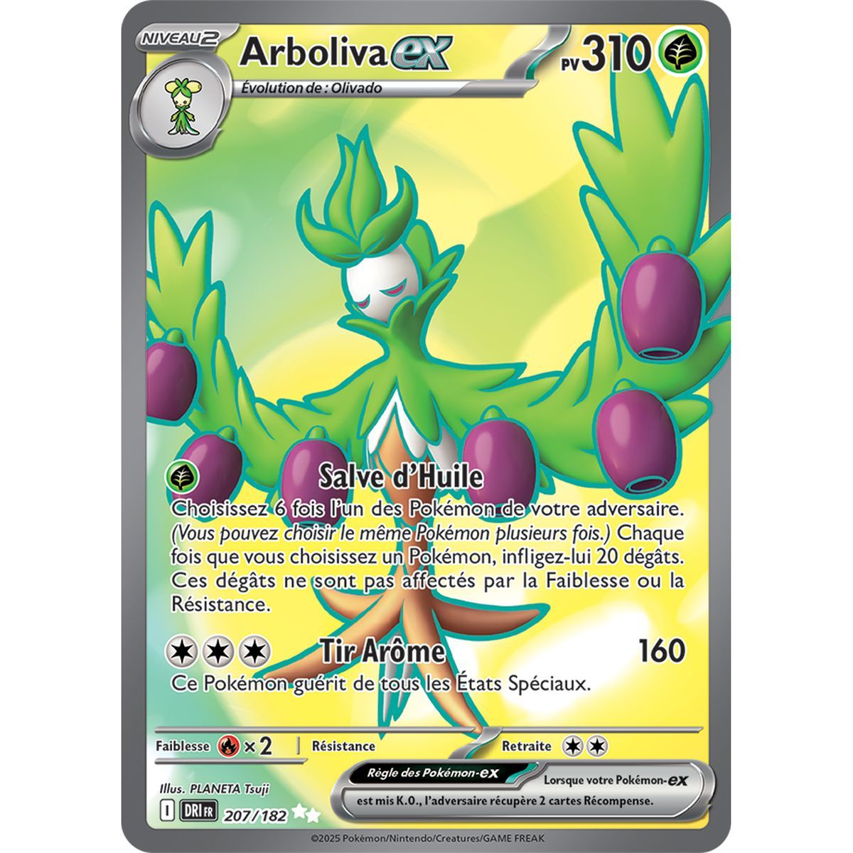 Arboliva-ex - Ultra Rare 207/182 - Scarlet and Purple 10 Destined Rivalries