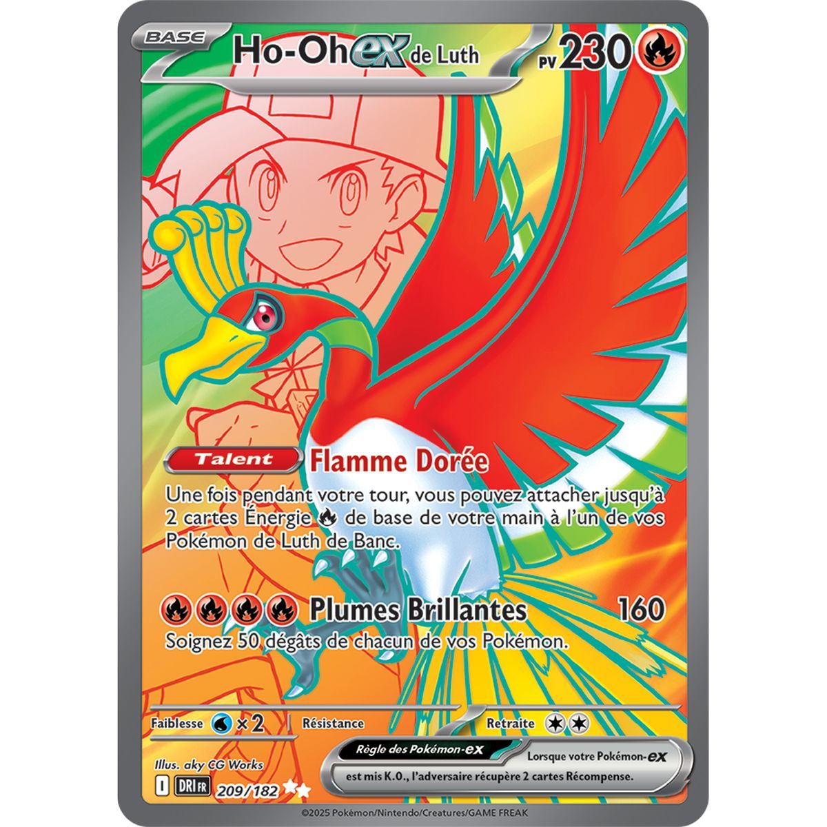 Ho-Oh-exde Luth – Ultra Rare 209/182 – Scharlachrot und Lila – 10 Schicksalhafte Rivalitäten