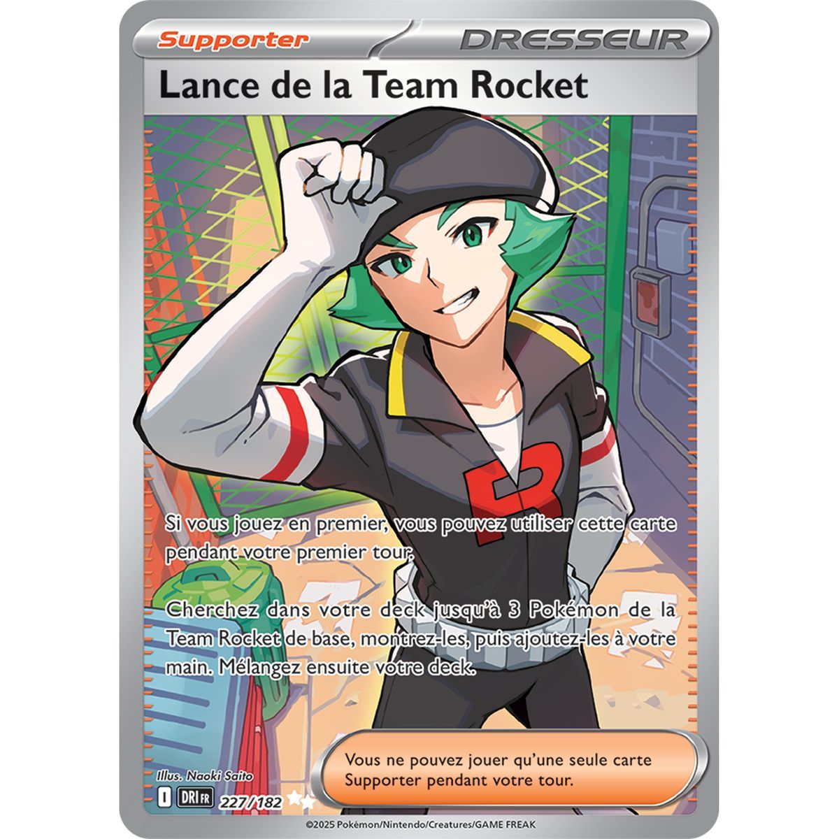 Team Rocket Speer – Ultra Rare 227/182 – Scharlachrot und Lila 10 Schicksalsrivalitäten