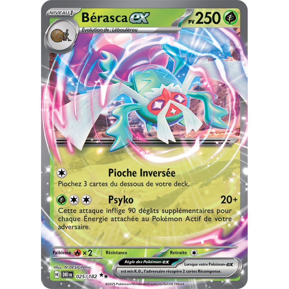 Bérasca-ex – Double Rare 25/182 – Scharlachrot und Lila 10 Schicksalhafte Rivalitäten