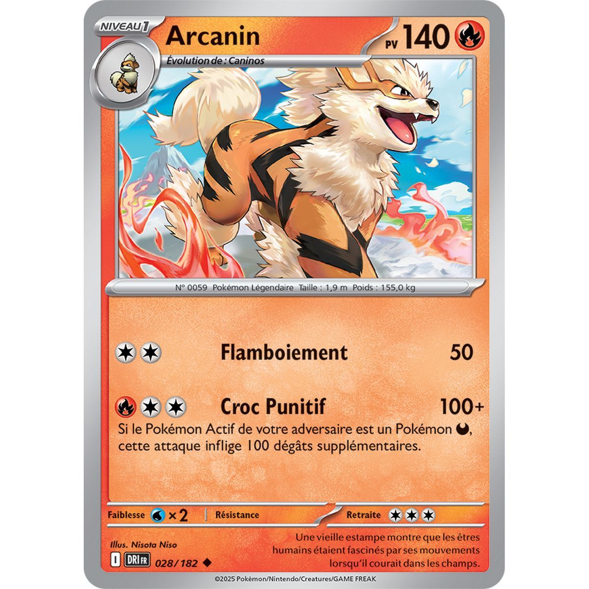 Arcanine – Rückseite 28/182 – Scharlachrot und Violett 10 Schicksalhafte Rivalitäten