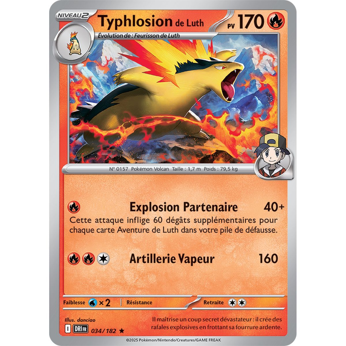 Laute Typhlosion – Holo Rare 34/182 – Scharlachrot und Lila 10 Schicksalhafte Rivalitäten