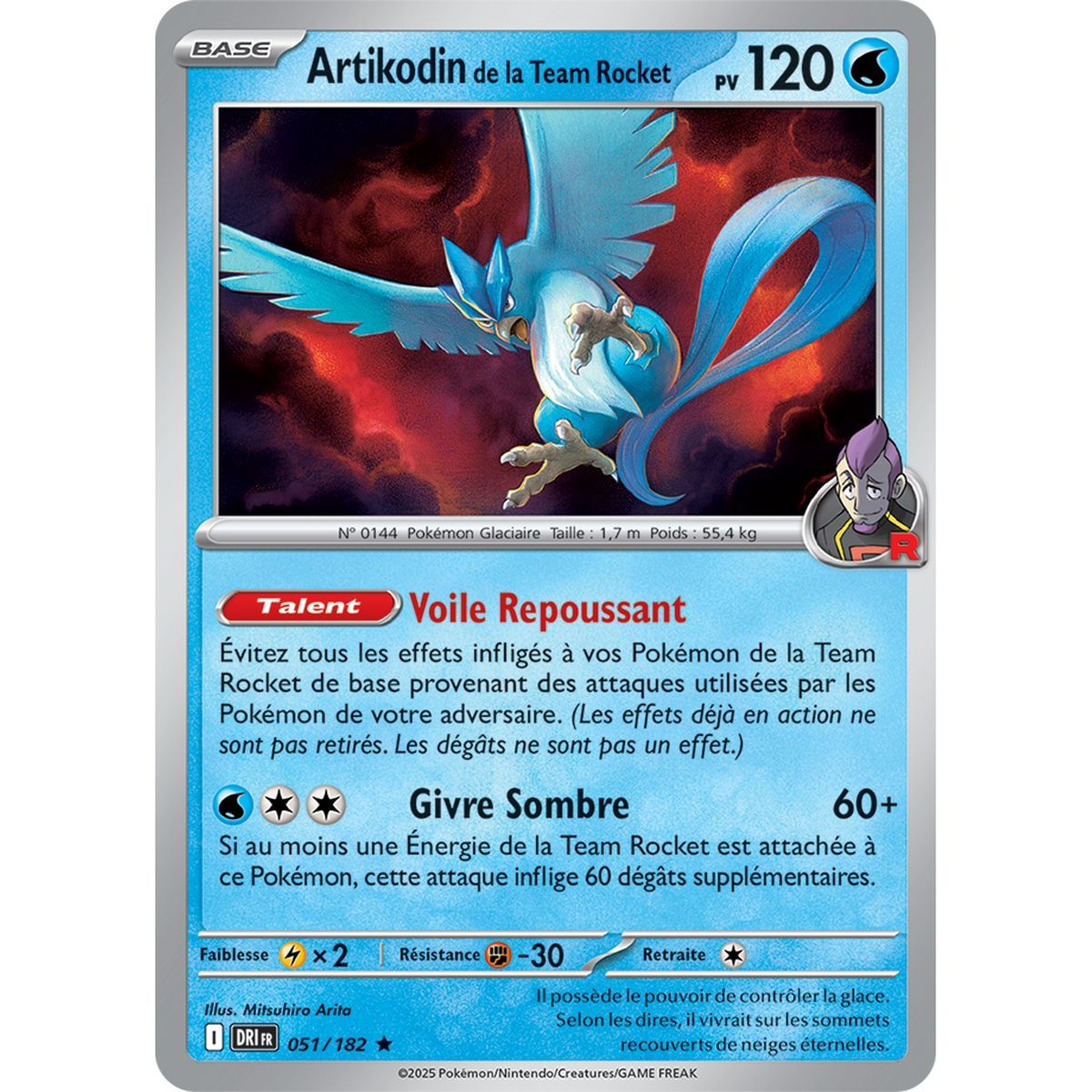 Team Rocket Articuno – Holo Rare 51/182 – Scharlachrot und Lila 10 Schicksalhafte Rivalitäten