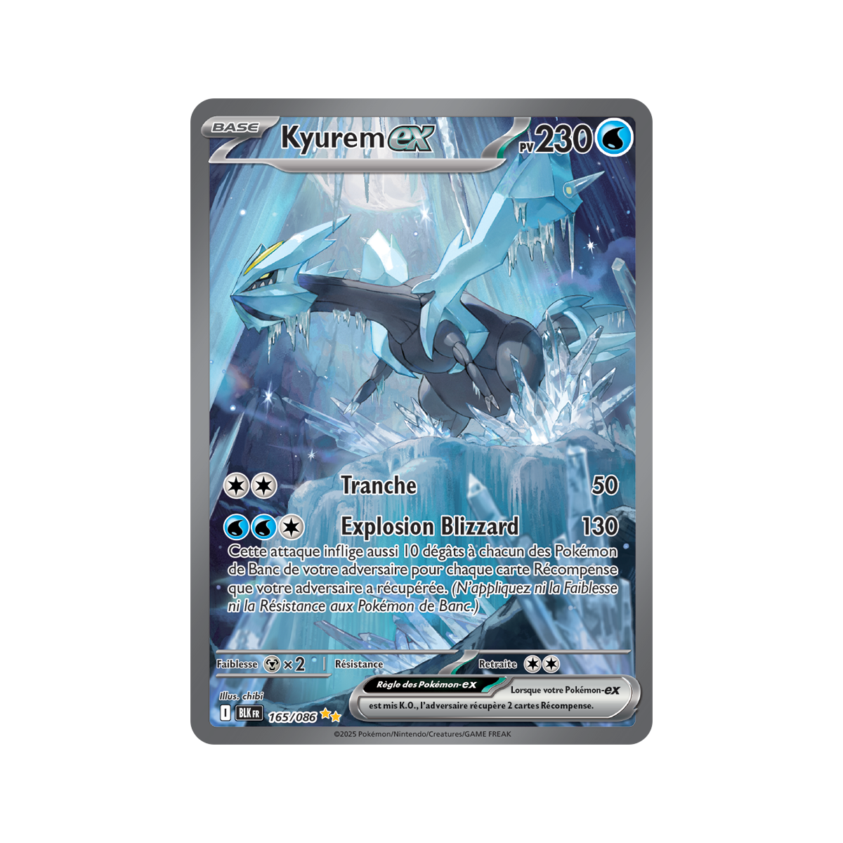 Kyurem-ex – Special Illustration Rare 165/86 – Scharlachrot und Lila 10,5 Black Lightning