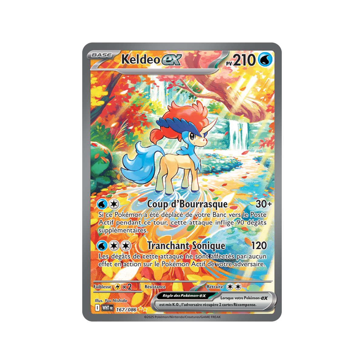 Keldeo-ex – Special Illustration Rare 167/86 – Scharlachrot und Violett 10,5 Weiße Flamme