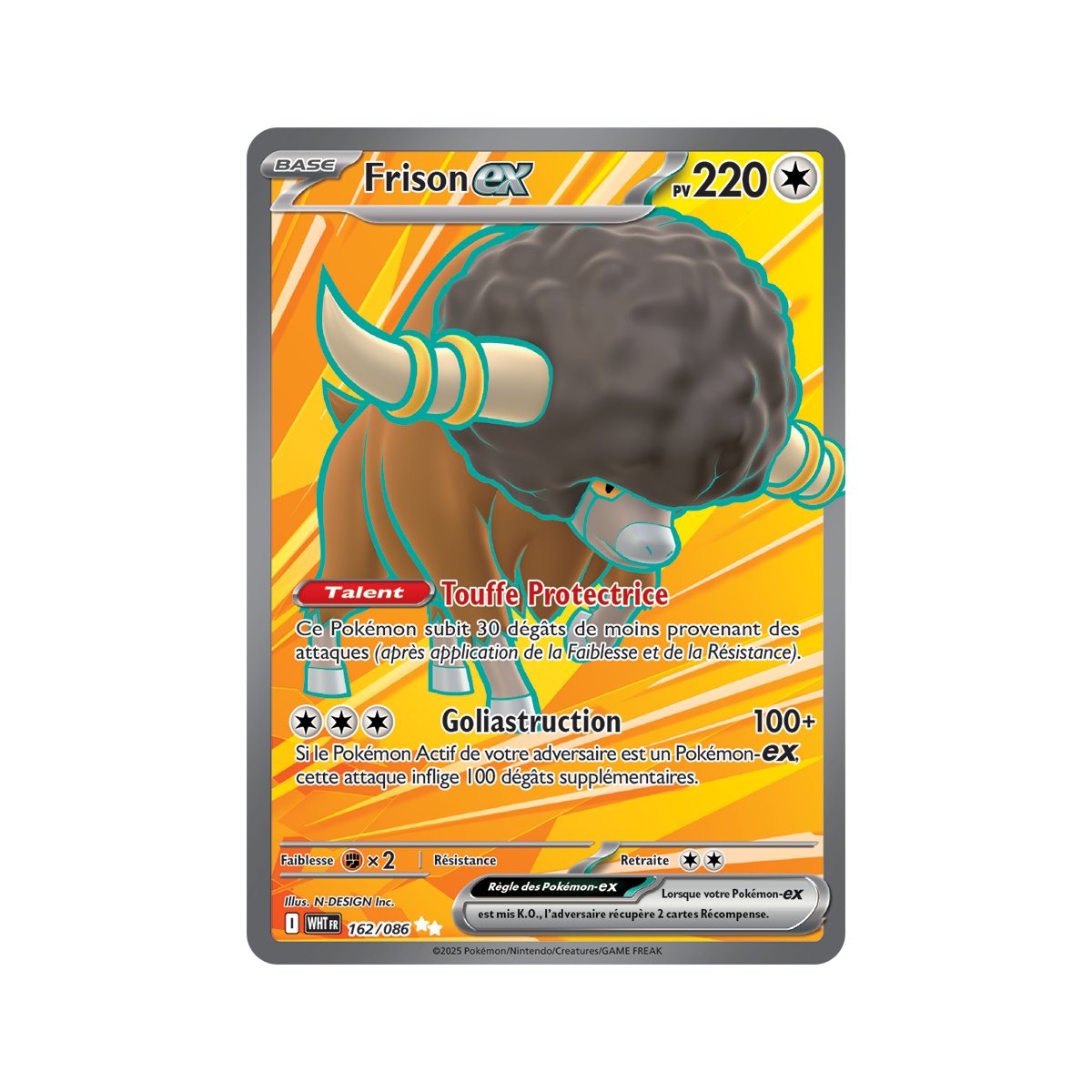 Frison-ex – Ultra Rare 162/86 – Scharlachrot und Violett 10,5 Weiße Flamme