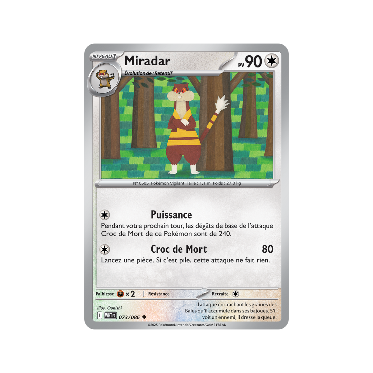 Miradar – Reverse Pokéball 73/86 – Scharlachrot und Lila 10,5 Weiße Flamme