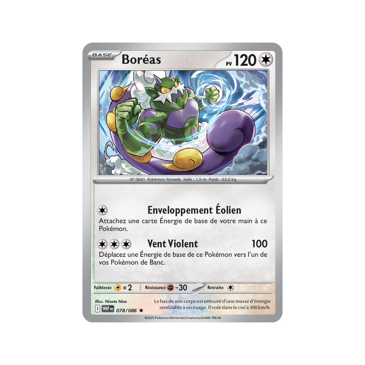 Boreas – Holo Rare 78/86 – Scharlachrot und Violett 10,5 Weiße Flamme