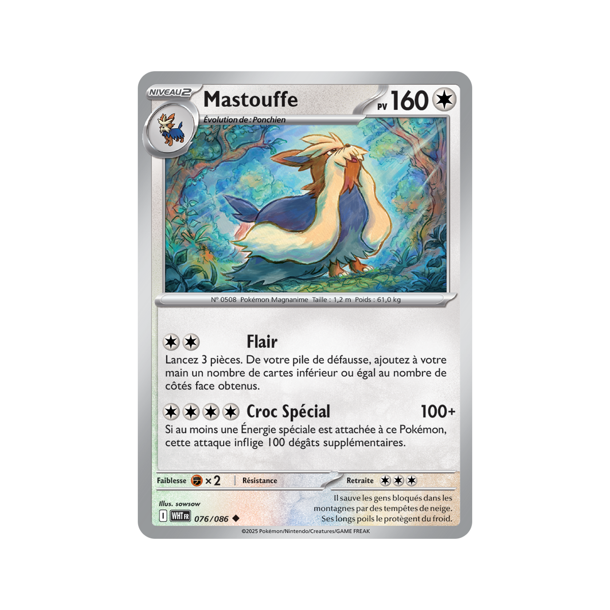 Mastouffe – Reverse 76/86 – Scharlachrot und Lila 10,5 Weiße Flamme