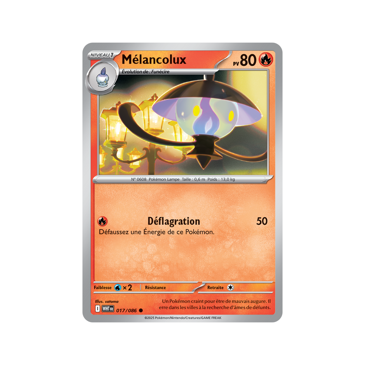 Melancolux – Commune 17/86 – Scharlachrot und Violett 10,5 Weiße Flamme