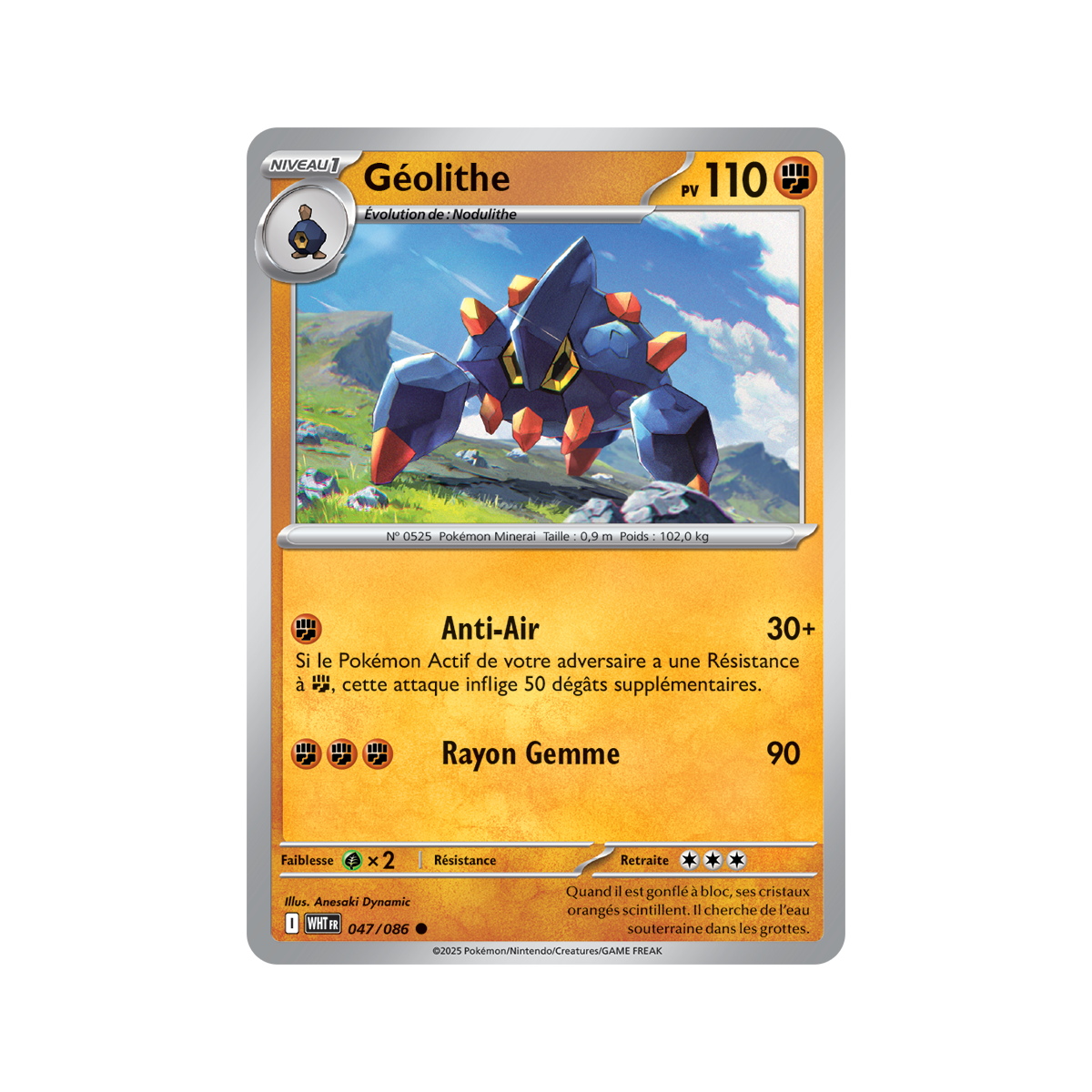 Geolith - Kommune 47/86 - Scharlachrot und Violett 10,5 Weiße Flamme