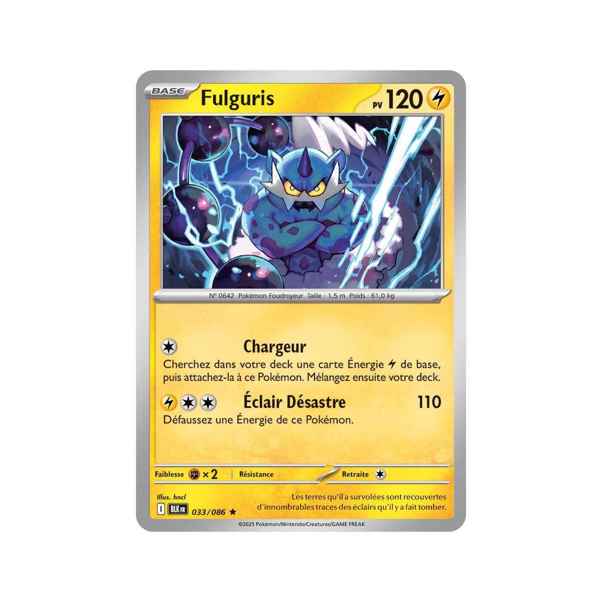 Fulguris – Holo Rare 33/86 – Scharlachrot und Violett 10,5 Schwarzer Blitz