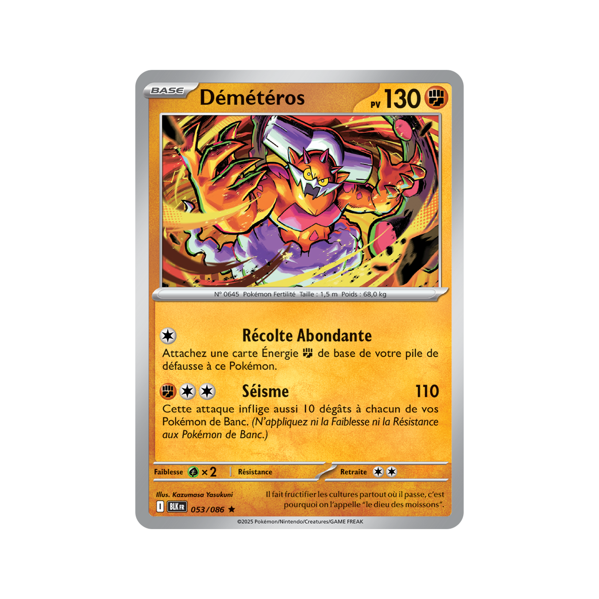 Landorus – Holo Rare 53/86 – Scharlachrot und Lila 10,5 Schwarzer Blitz