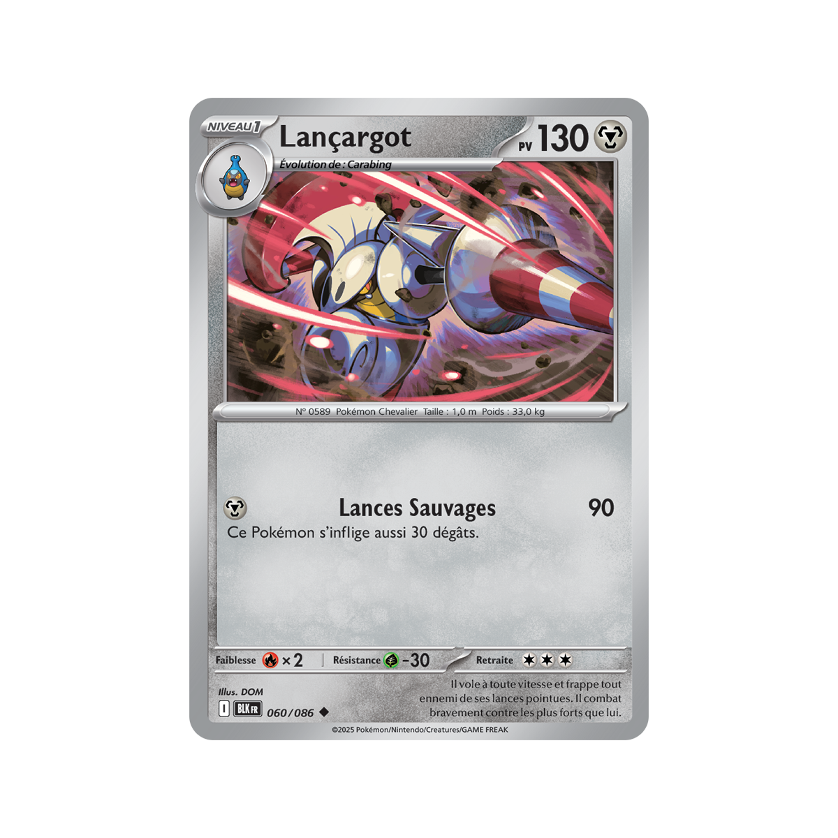 Lançargot – Reverse 60/86 – Scharlachrot und Violett 10,5 Black Lightning