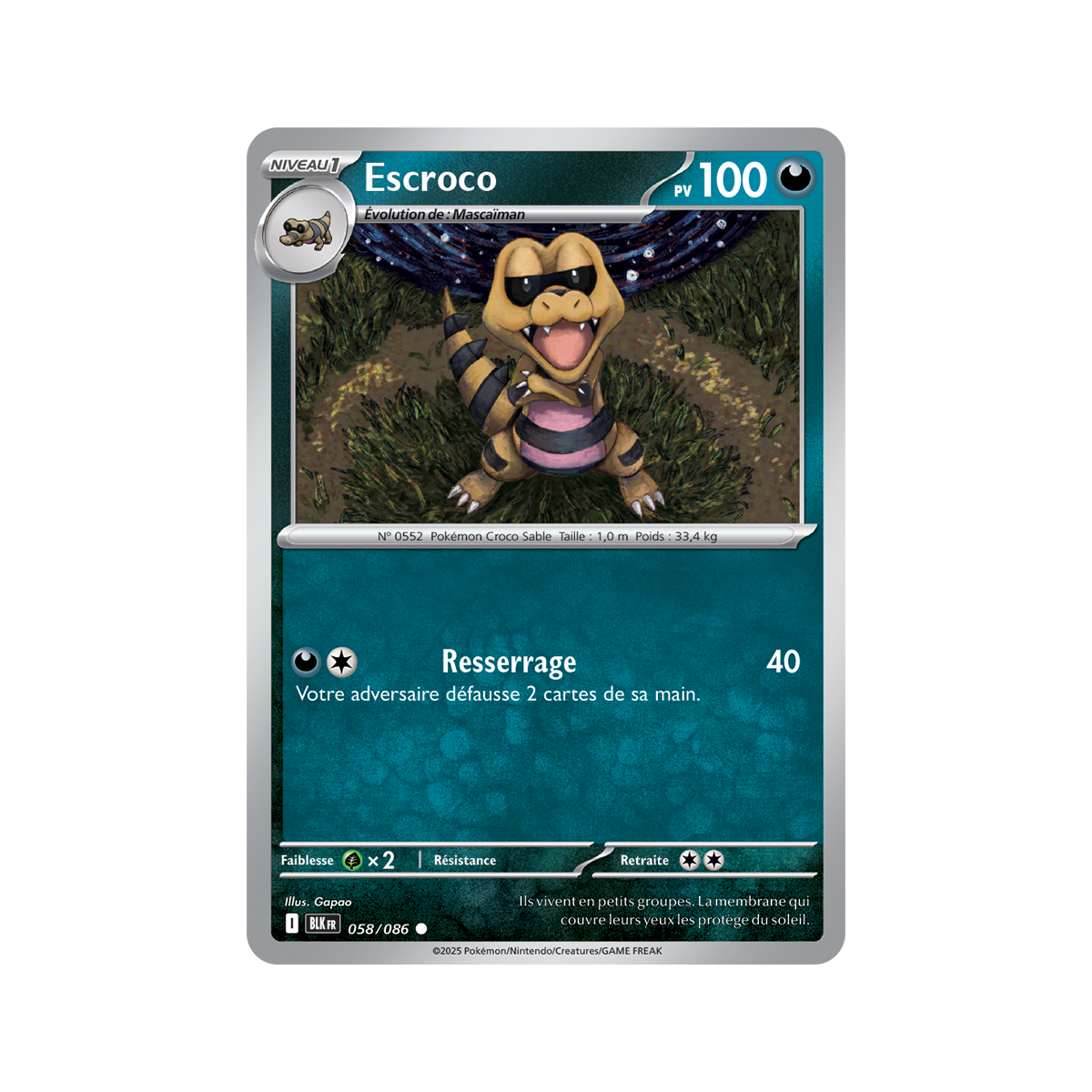Escroco – Common 58/86 – Scharlachrot und Lila 10,5 Black Lightning