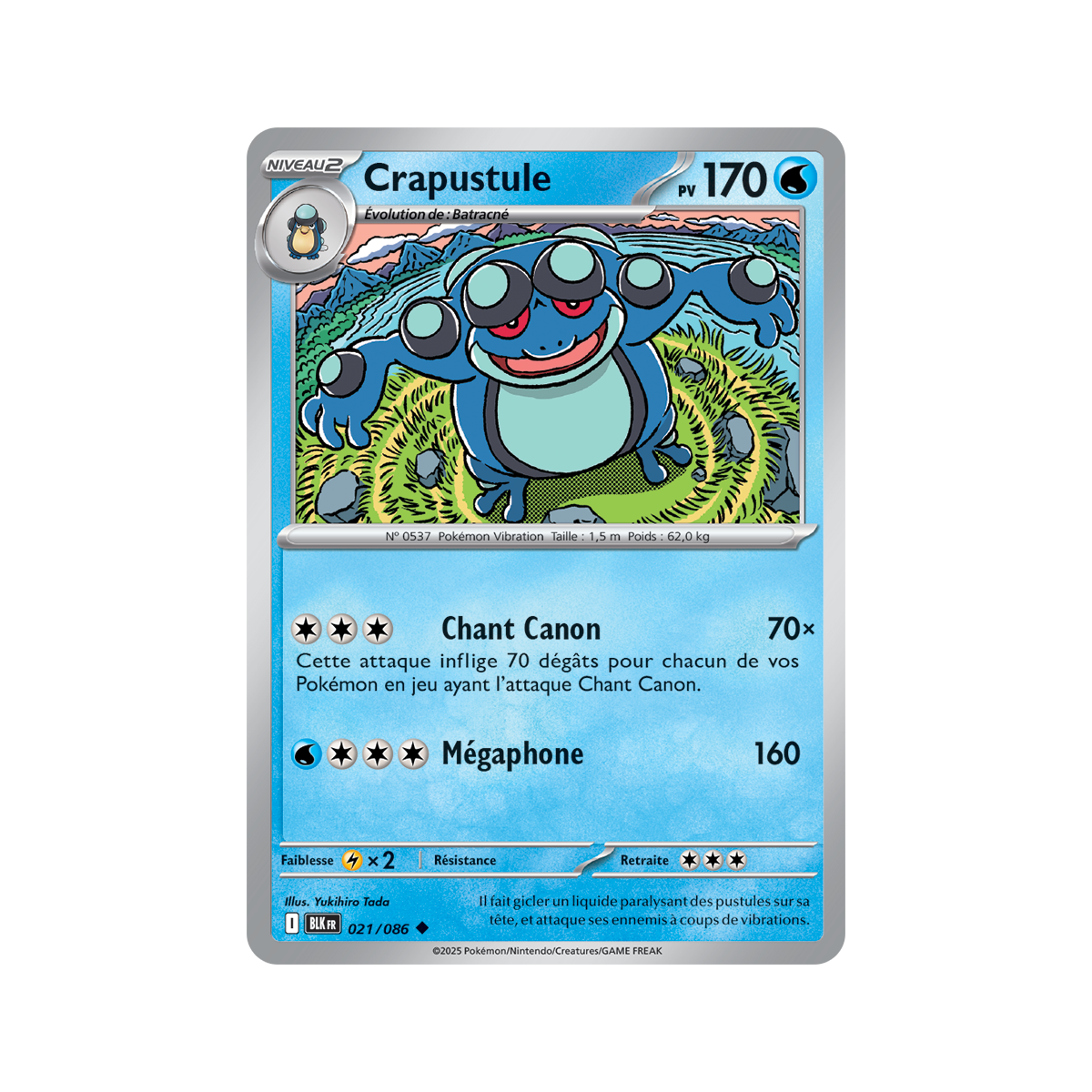 Seismitoad – Reverse Pokéball 21/86 – Scharlachrot und Lila 10,5 Schwarzer Blitz
