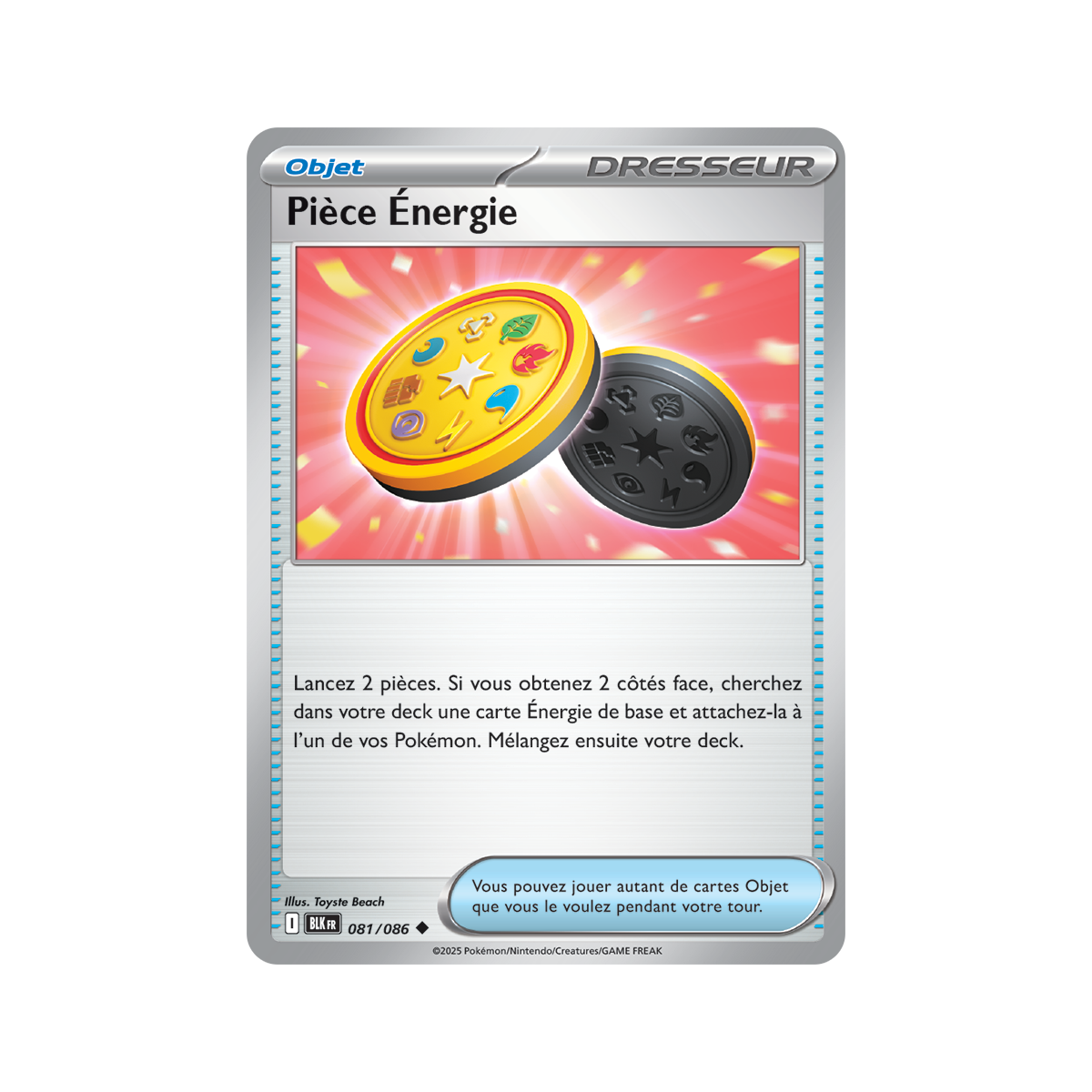 Energiemünze – Reverse Pokéball 81/86 – Scharlachrot und Lila 10,5 Schwarzer Blitz