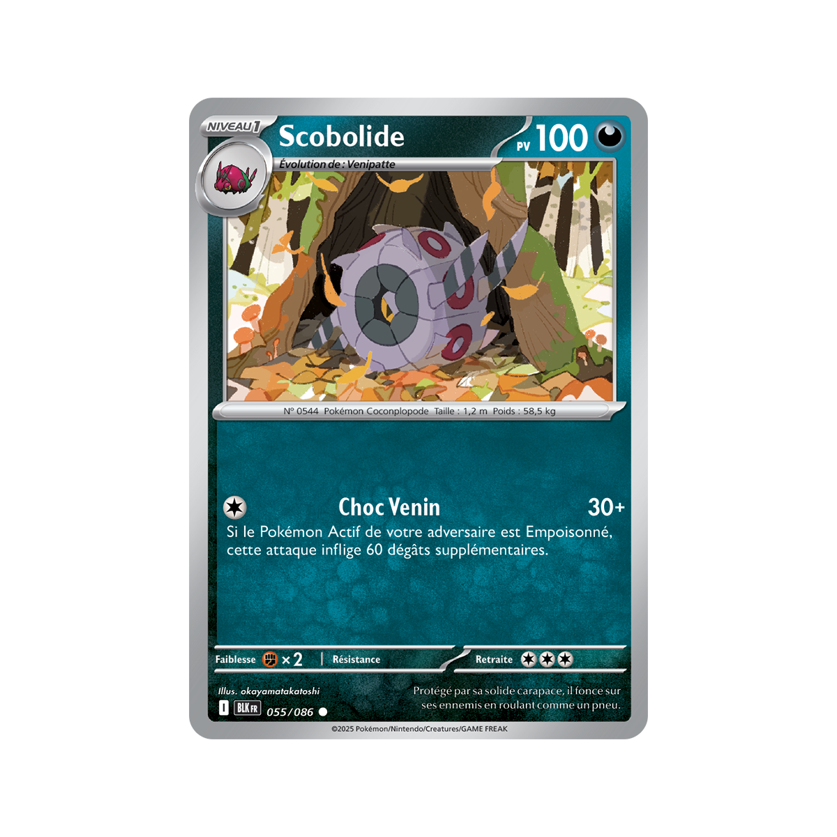 Scobolide – Reverse Masterball 55/86 – Scharlachrot und Lila 10,5 Black Lightning