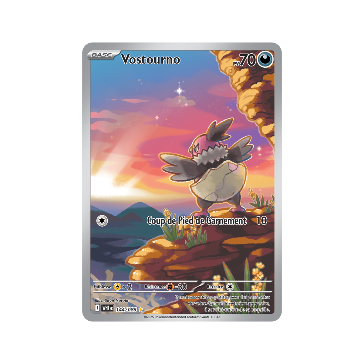 Item Vostourno – Seltene Abbildung 144/86 – Scharlachrot und Violett 10,5 Weiße Flamme