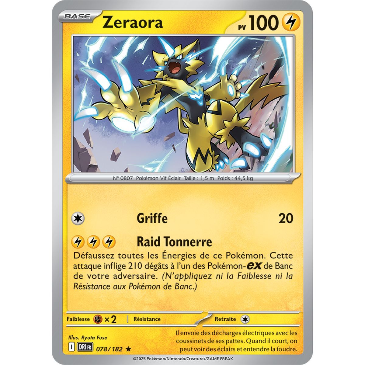 Zeraora – Rückseite 78/182 – Scharlachrot und Lila 10 Schicksalhafte Rivalitäten