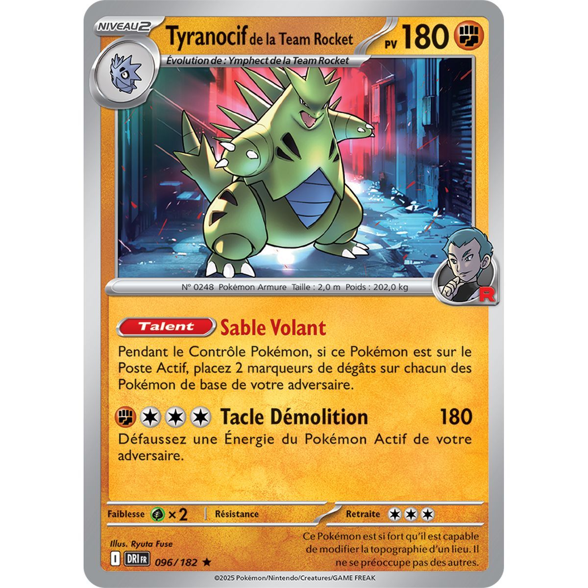 Team Rocket Tyranitar – Reverse 96/182 – Scharlachrot und Lila 10 Schicksalhafte Rivalitäten