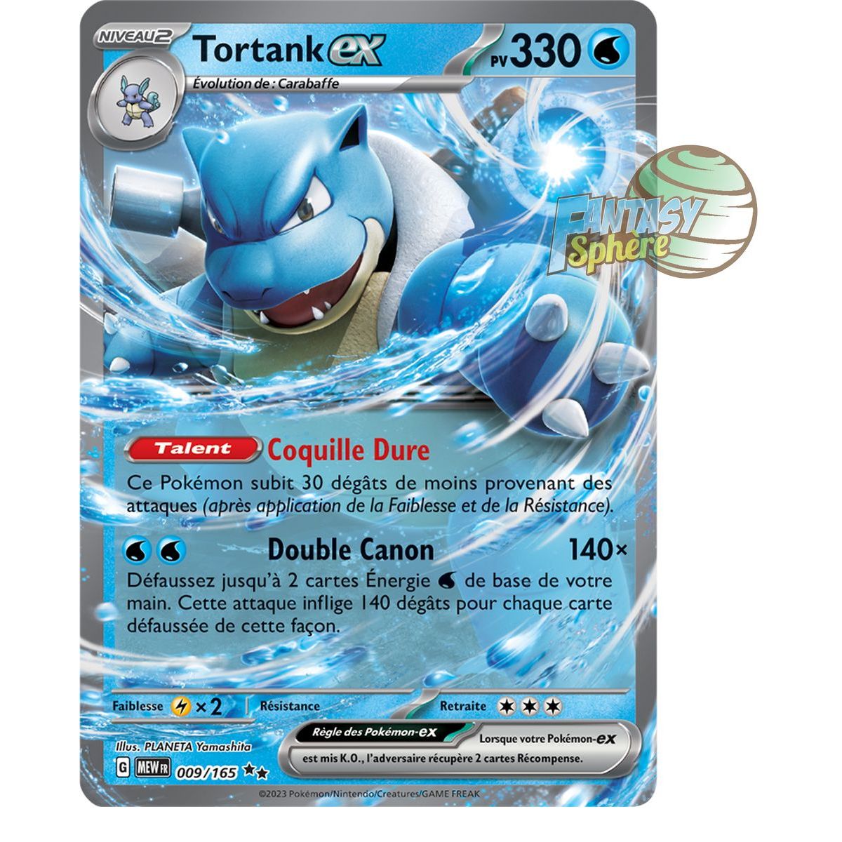 Tortank EX – Double Rare 9/165 – Scharlachrot und Violett 151