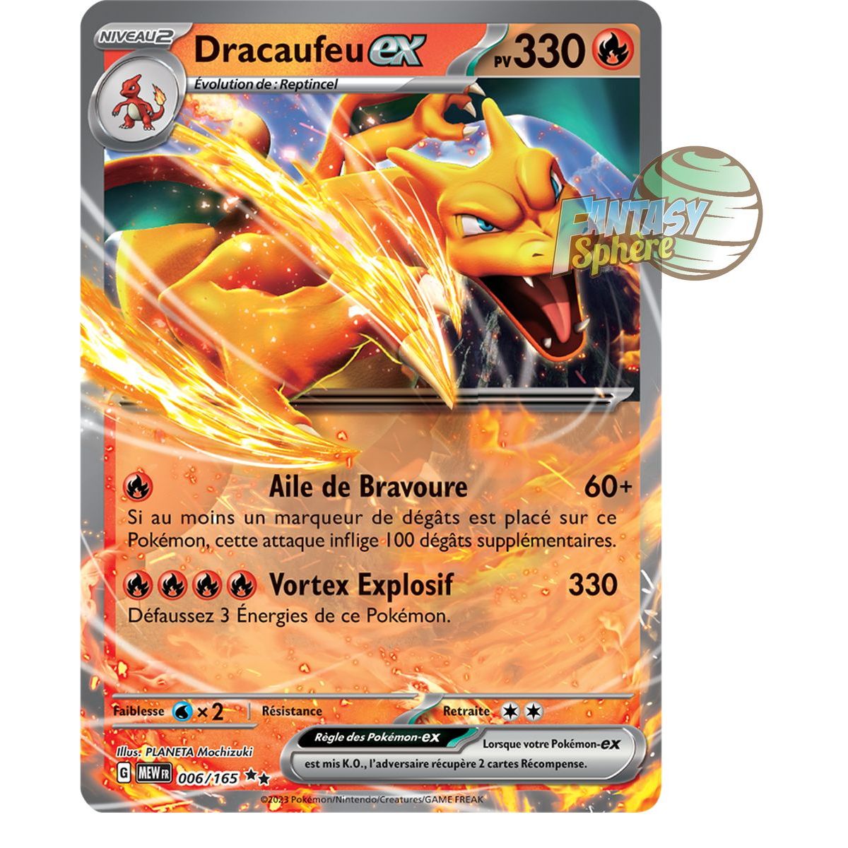 Item Charizard EX – Double Rare 6/165 – Scharlachrot und Lila 151