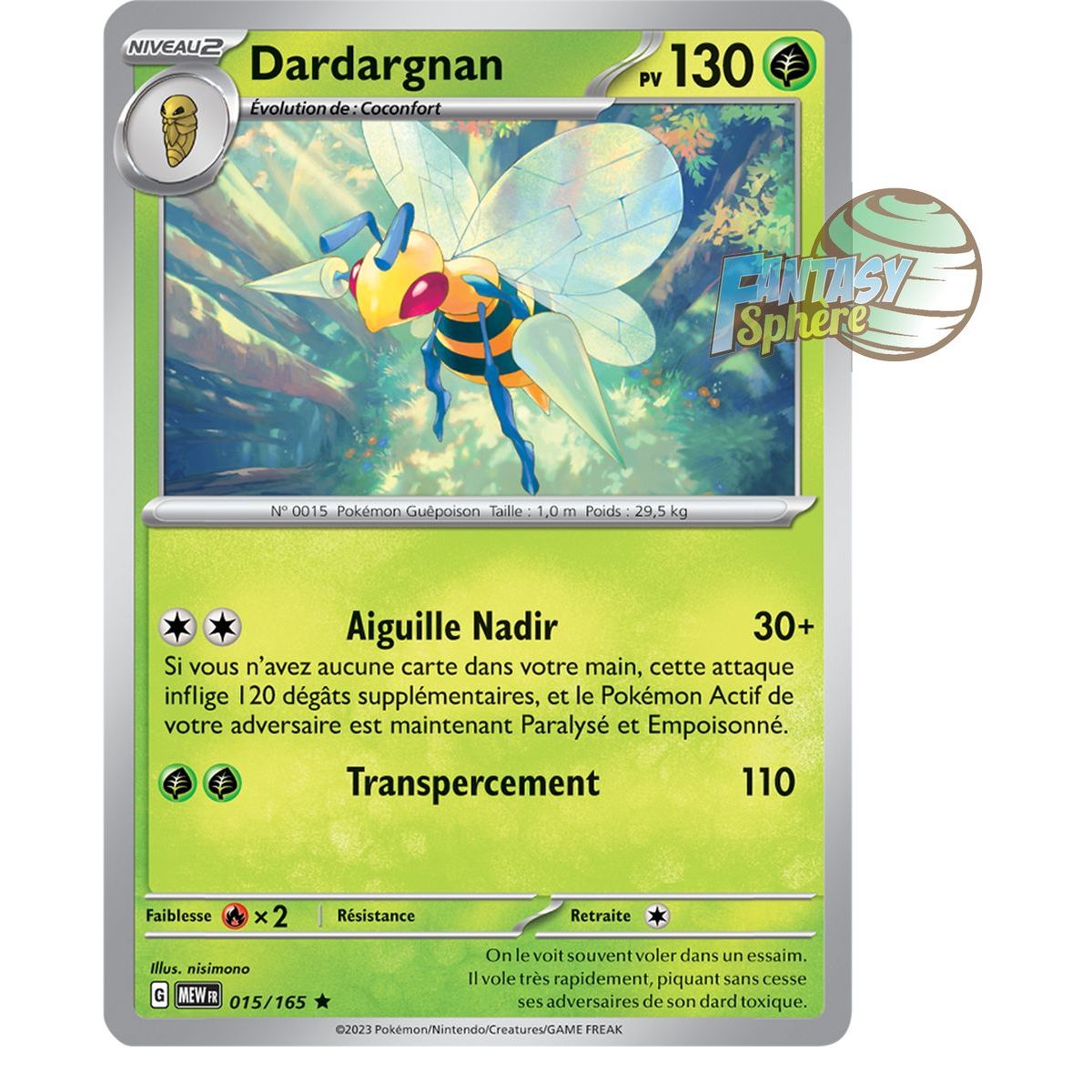 Dardargnan – Holo Rare 15/165 – Scharlachrot und Violett 151