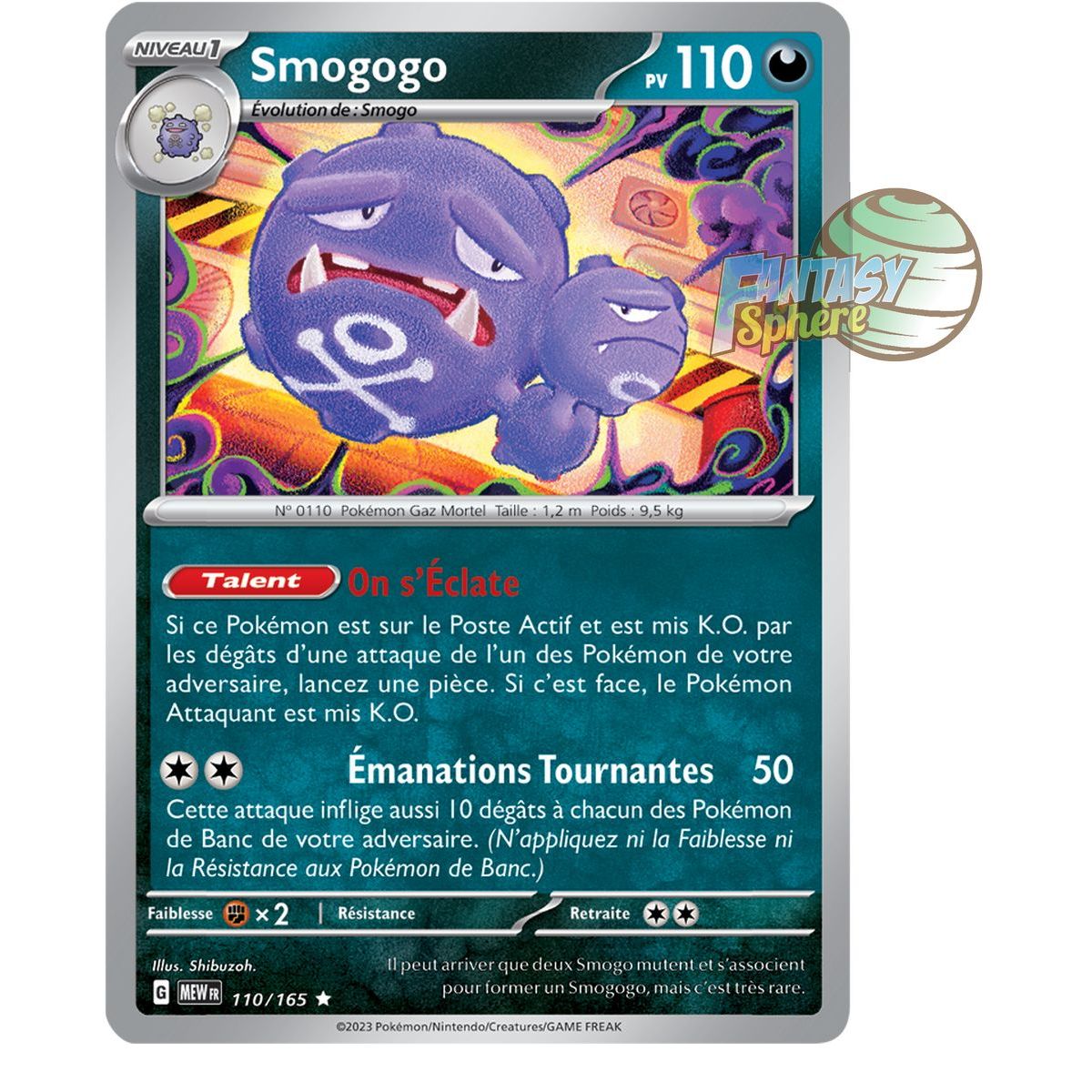 Item Smogogo – Holo Rare 110/165 – Scharlachrot und Violett 151