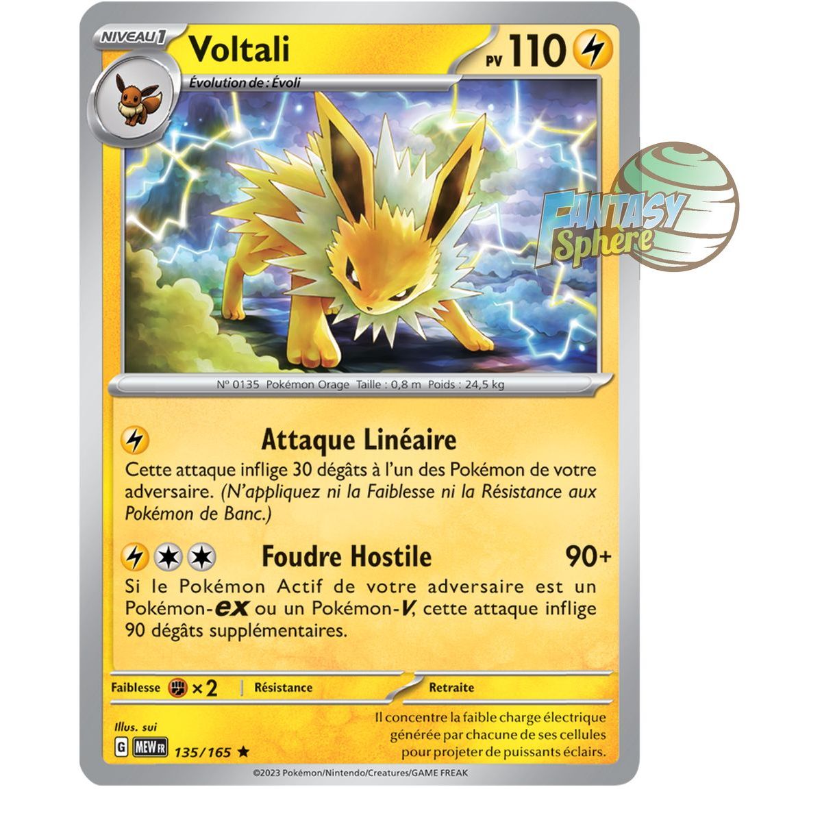 Voltali – Holo Rare 135/165 – Scharlachrot und Violett 151