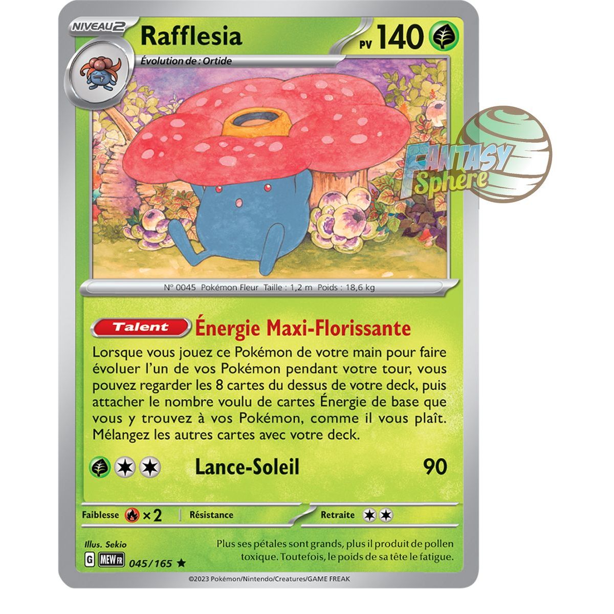 Item Rafflesia – Rückseite 45/165 – Scharlachrot und Violett 151