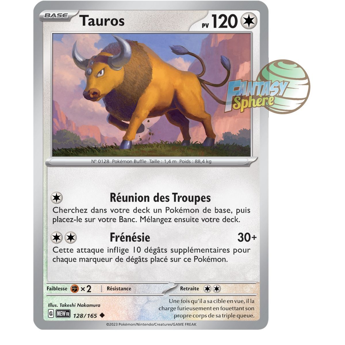 Tauros – Rückseite 128/165 – Scharlachrot und Violett 151