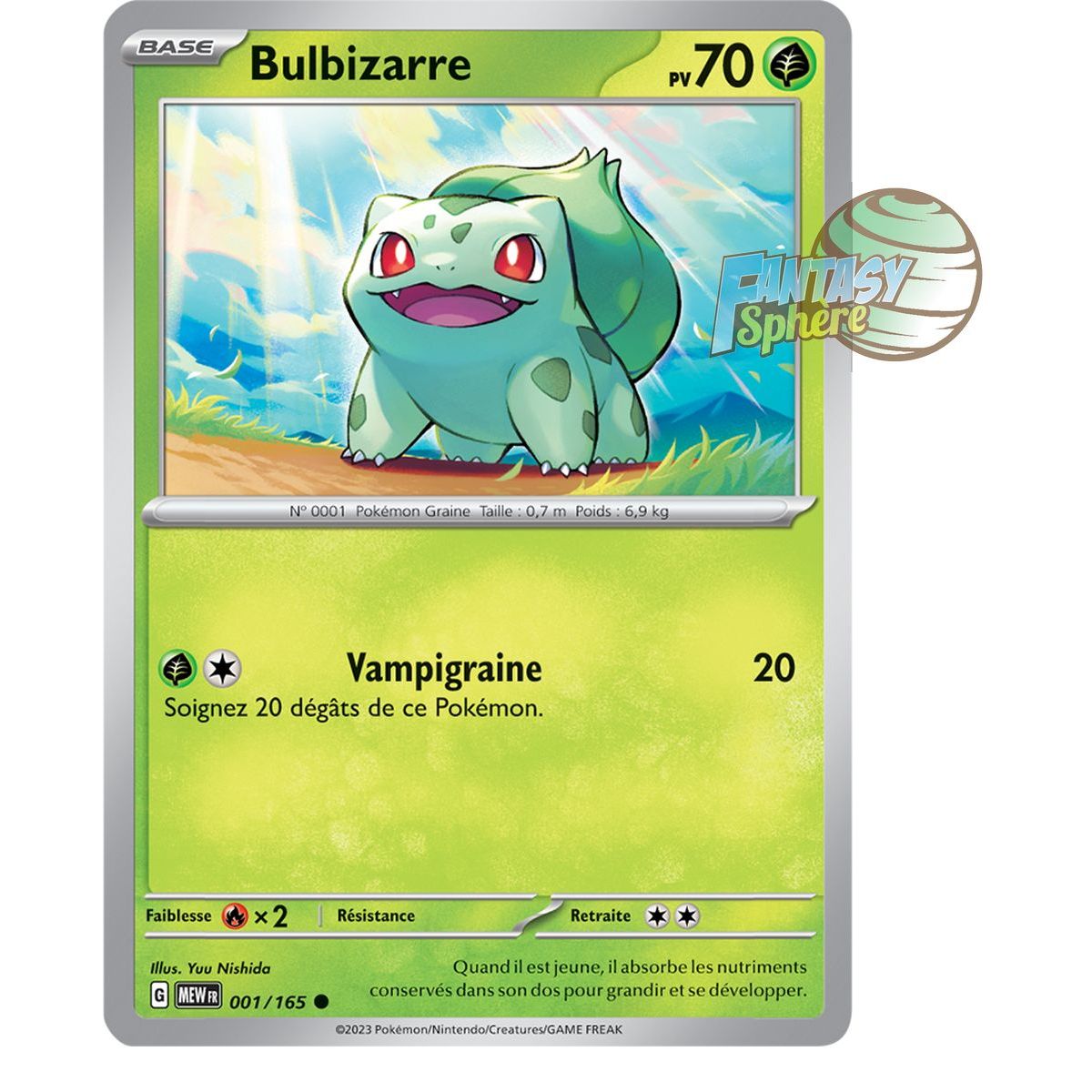 Bulbasaur – Rückseite 1/165 – Scharlachrot und Violett 151