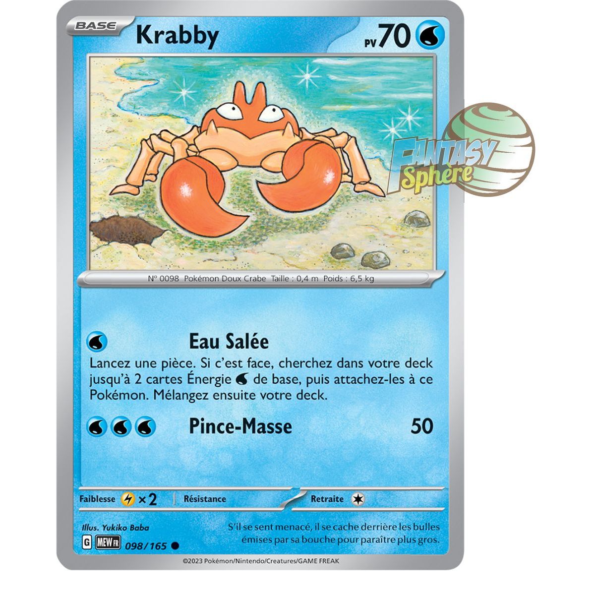 Krabby – Rückseite 98/165 – Scharlachrot und Violett 151