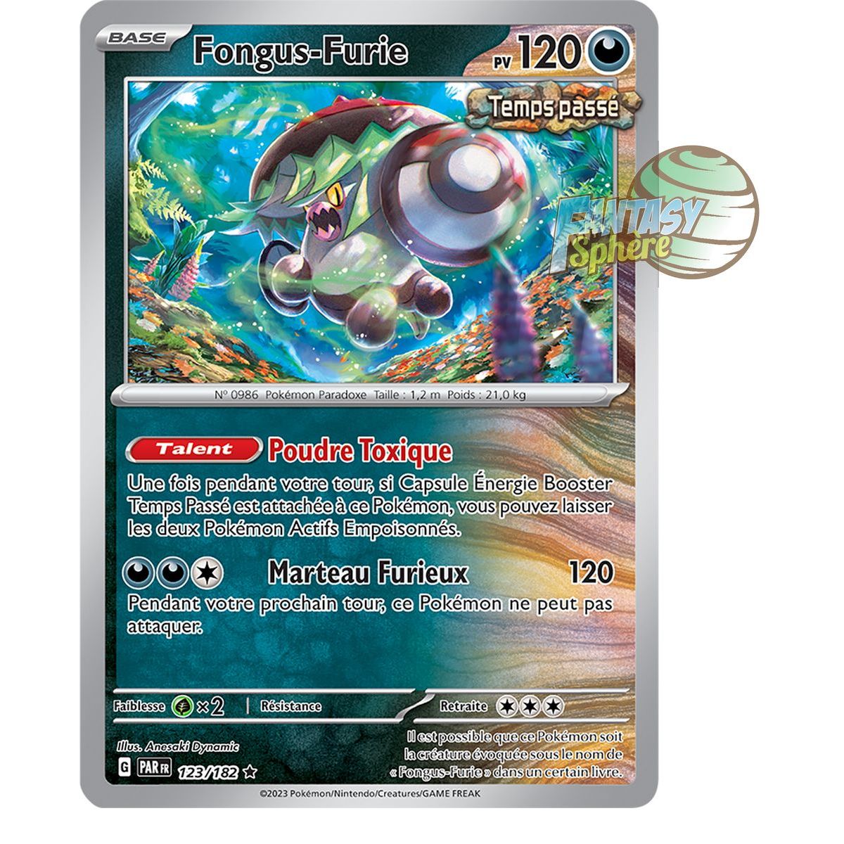 Fungus Fury – Holo Rare 123/182 – Scarlet and Violet Paradox Rift